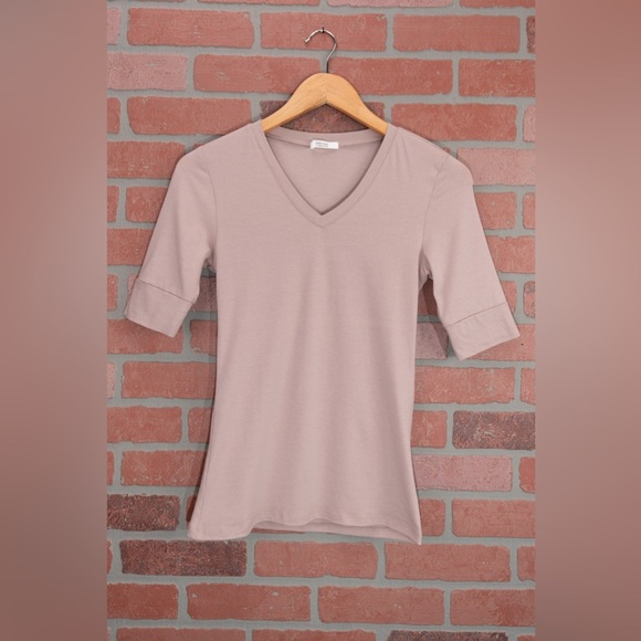 2/$5 Sale - Half Sleeve Spandex Tee - Mauve - Picture 6 of 9